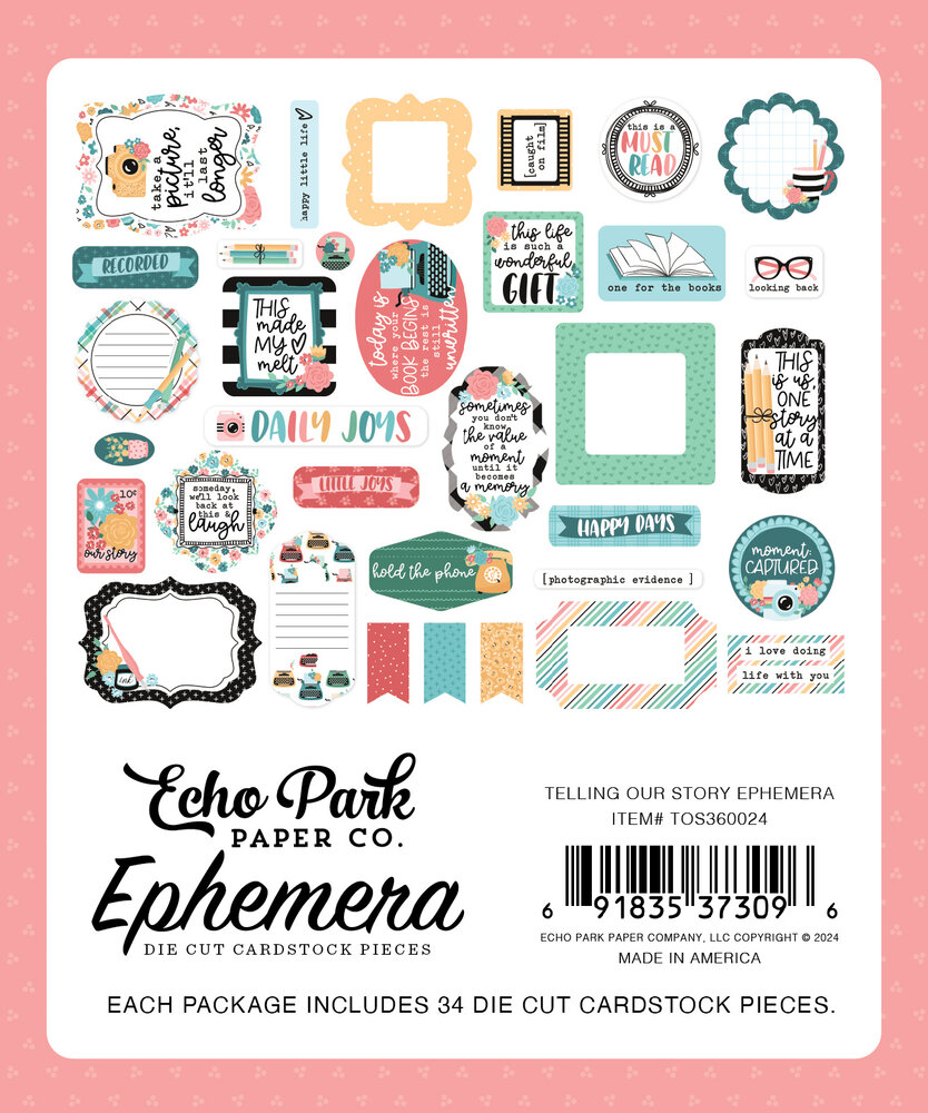 Echo Park Telling Our Story Ephemera (TOS360024) (OUTLET)
