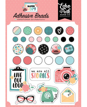 Echo Park Telling Our Story Adhesive Brads (TOS360020) (DISCONTINUED)