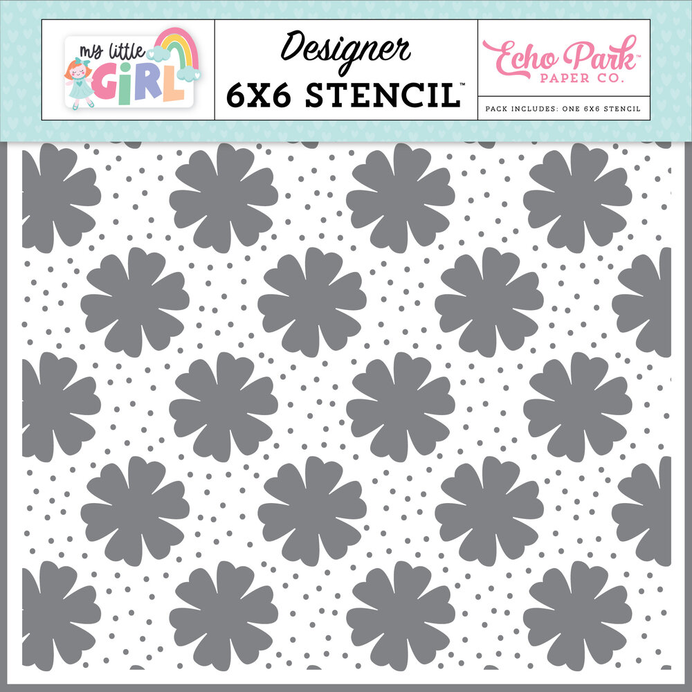 Echo Park Watch Me Grow Flowers Stencil (MLG358035) (DISCONTINUED) Echo Park Watch Me Grow Flowers Stencil (MLG358035) (DISCONTINUED)