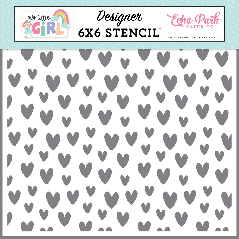 Echo Park Dreamy Hearts Stencil (MLG358033) (DISCONTINUED) Echo Park Dreamy Hearts Stencil (MLG358033) (DISCONTINUED)