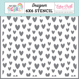 Echo Park Dreamy Hearts Stencil (MLG358033) (DISCONTINUED)