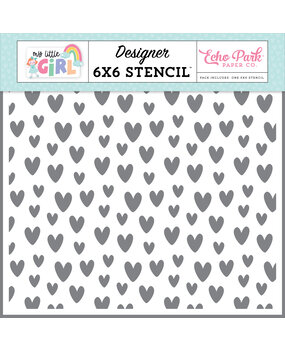 Echo Park Dreamy Hearts Stencil (MLG358033) (DISCONTINUED)