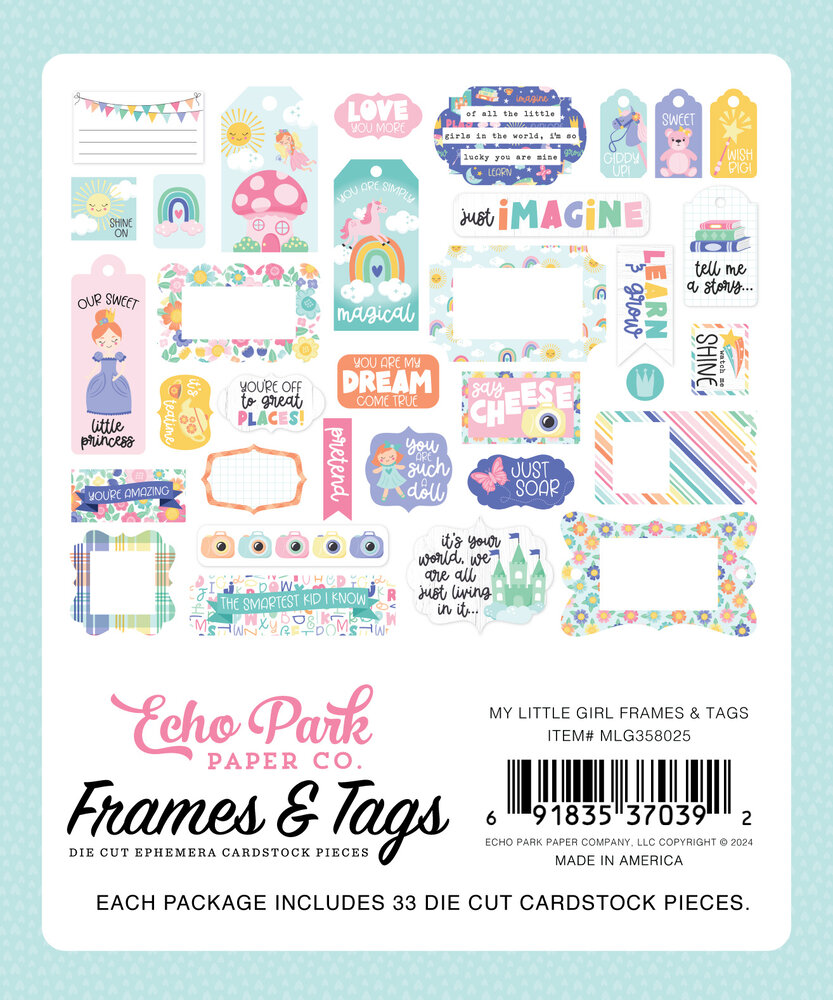 Echo Park My Little Girl Frames & Tags (MLG358025) (OUTLET) Echo Park My Little Girl Frames & Tags (MLG358025) (OUTLET)