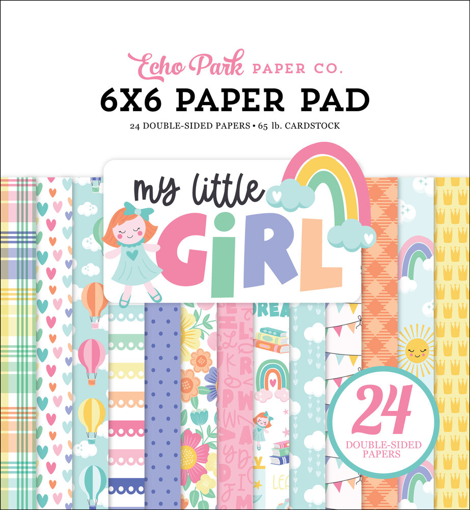 Echo Park My Little Girl 6x6 Inch Paper Pad (MLG358023) (DISCONTINUED) Echo Park My Little Girl 6x6 Inch Paper Pad (MLG358023) (DISCONTINUED)
