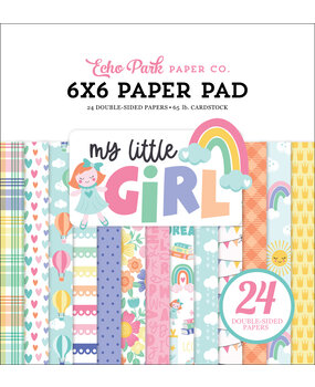 Echo Park My Little Girl 6x6 Inch Paper Pad (MLG358023) (DISCONTINUED)