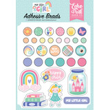 Echo Park My Little Girl Adhesive Brads (MLG358020) (DISCONTINUED)