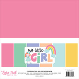 Echo Park My Little Girl 12x12 Inch Coordinating Solids Paper Pack (MLG358015) (DISCONTINUED)