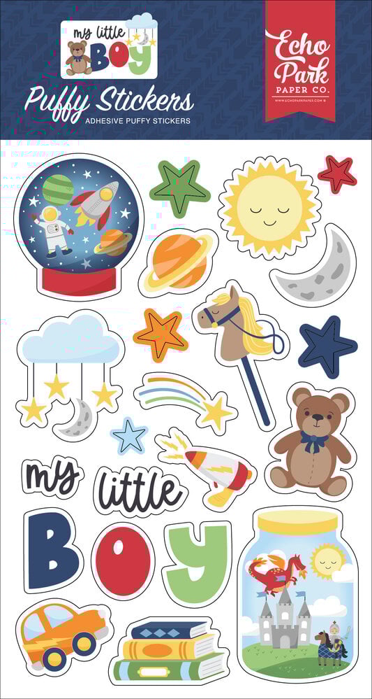 Echo Park My Little Boy Puffy Stickers (MLB357066) (OUTLET)