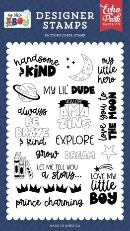 Echo Park Handsome And Kind Clear Stamps (MLB357045) (DISCONTINUED) Echo Park Handsome And Kind Clear Stamps (MLB357045) (DISCONTINUED)