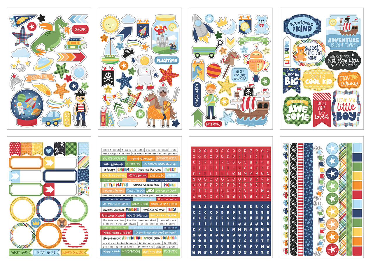 Echo Park My Little Boy Sticker Book (MLB357029) (OUTLET)