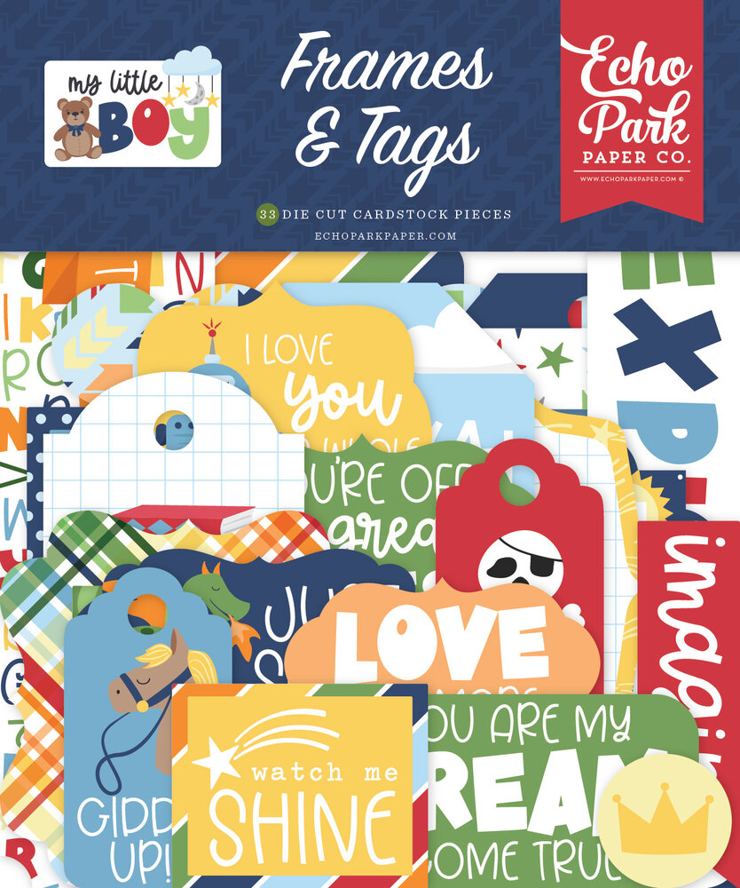 Echo Park My Little Boy Frames & Tags (MLB357025) (DISCONTINUED) Echo Park My Little Boy Frames & Tags (MLB357025) (DISCONTINUED)