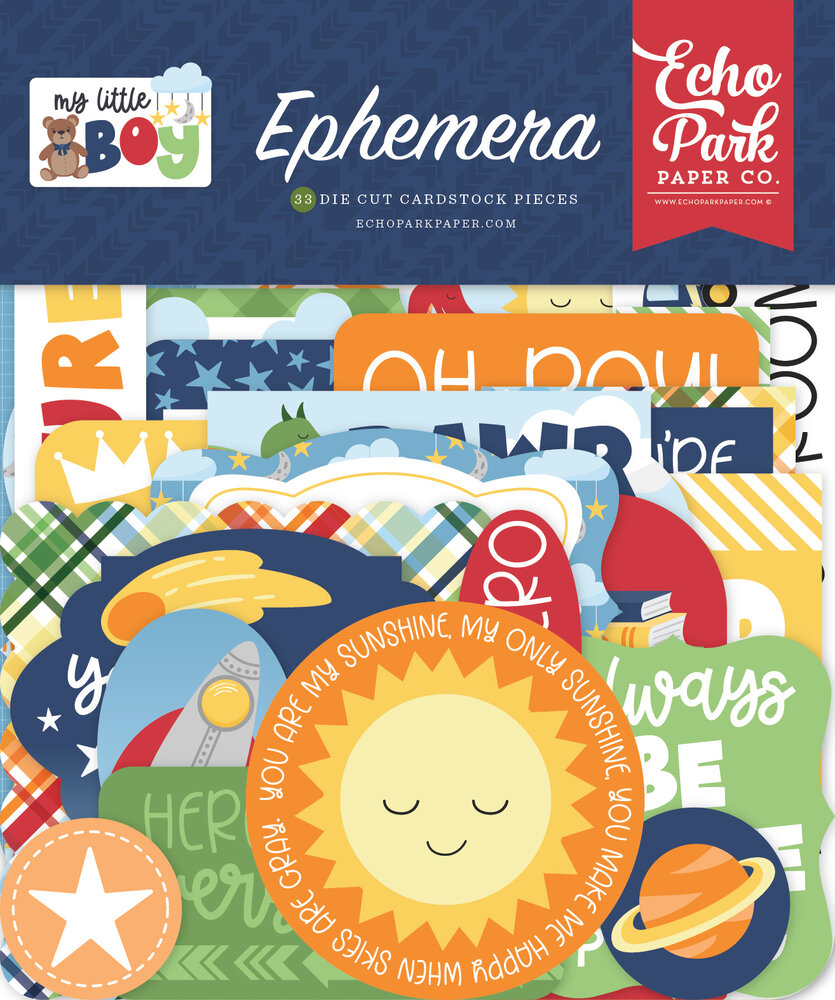 Echo Park My Little Boy Ephemera (MLB357024) (OUTLET) Echo Park My Little Boy Ephemera (MLB357024) (OUTLET)
