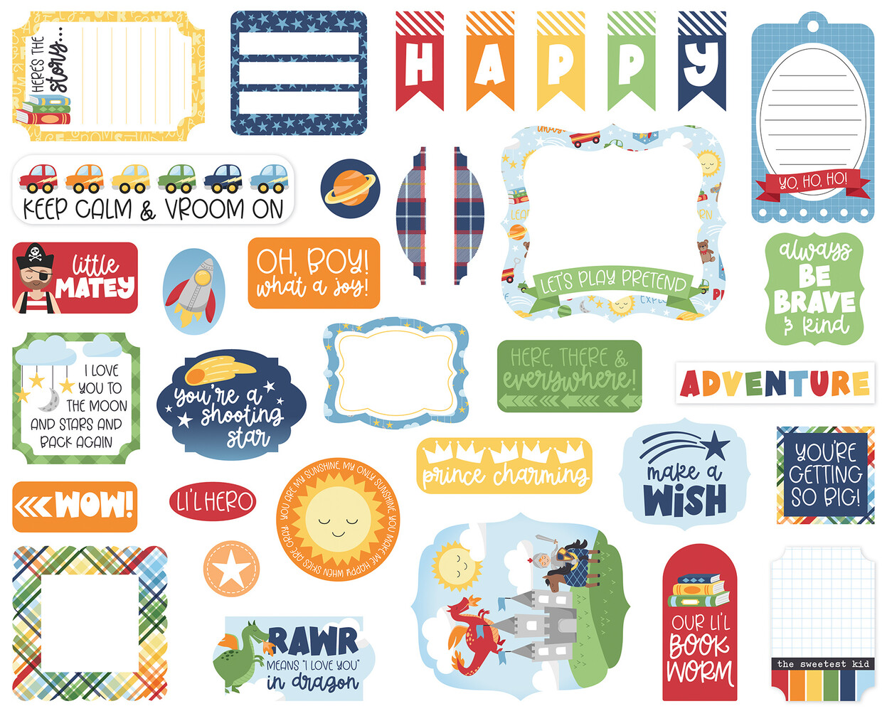 Echo Park My Little Boy Ephemera (MLB357024) (OUTLET) Echo Park My Little Boy Ephemera (MLB357024) (OUTLET)