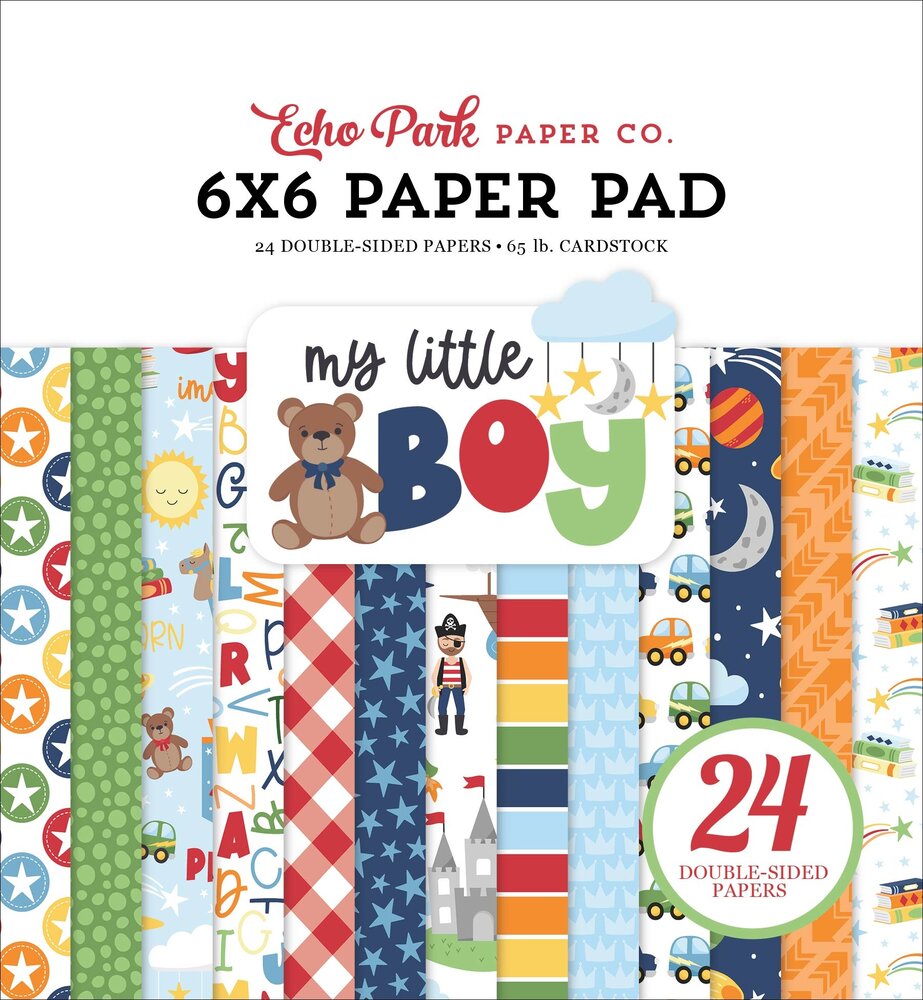Echo Park My Little Boy 6x6 Inch Paper Pad (MLB357023) (DISCONTINUED) Echo Park My Little Boy 6x6 Inch Paper Pad (MLB357023) (DISCONTINUED)