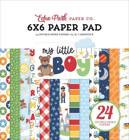 Echo Park My Little Boy 6x6 Inch Paper Pad (MLB357023) (DISCONTINUED) Echo Park My Little Boy 6x6 Inch Paper Pad (MLB357023) (DISCONTINUED)
