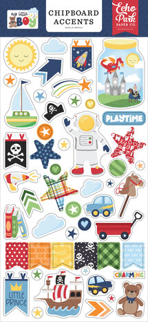 Echo Park My Little Boy Chipboard Accents (MLB357021) (DISCONTINUED)