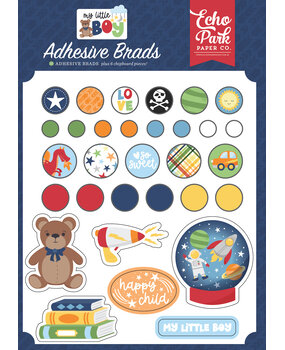 Echo Park My Little Boy Adhesive Brads (MLB357020) (OUTLET)