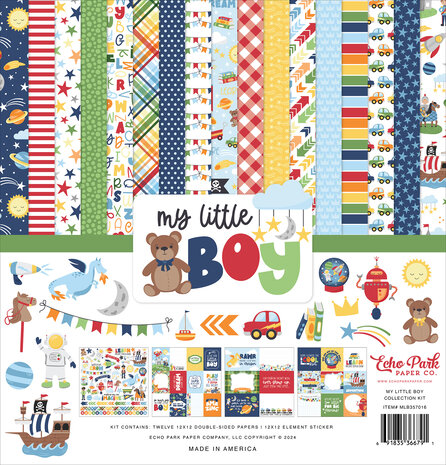 Echo Park My Little Boy 12x12 Inch Collection Kit (MLB357016) (DISCONTINUED) Echo Park My Little Boy 12x12 Inch Collection Kit (MLB357016) (DISCONTINUED)