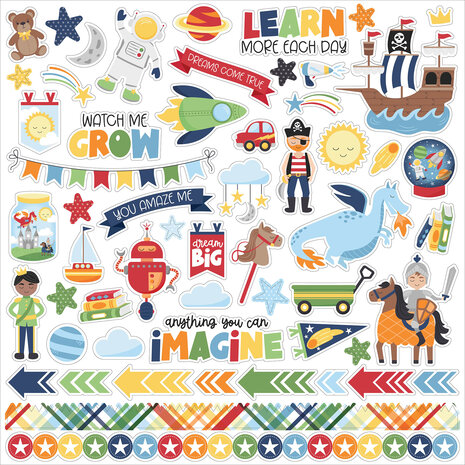 Echo Park My Little Boy 12x12 Inch Collection Kit (MLB357016) (DISCONTINUED) Echo Park My Little Boy 12x12 Inch Collection Kit (MLB357016) (DISCONTINUED)