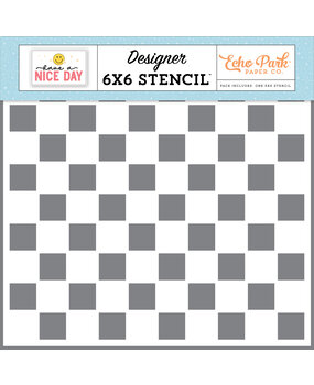 Echo Park Checkerboard Stencil (HND361036) (DISCONTINUED)