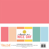 Echo Park Have A Nice Day 12x12 Inch Coordinating Solids Paper Pack (HND361015) (DISCONTINUED)