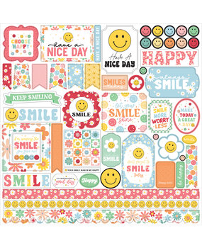 Echo Park Have A Nice Day 12x12 Inch Element Sticker (HND361014) (DISCONTINUED)