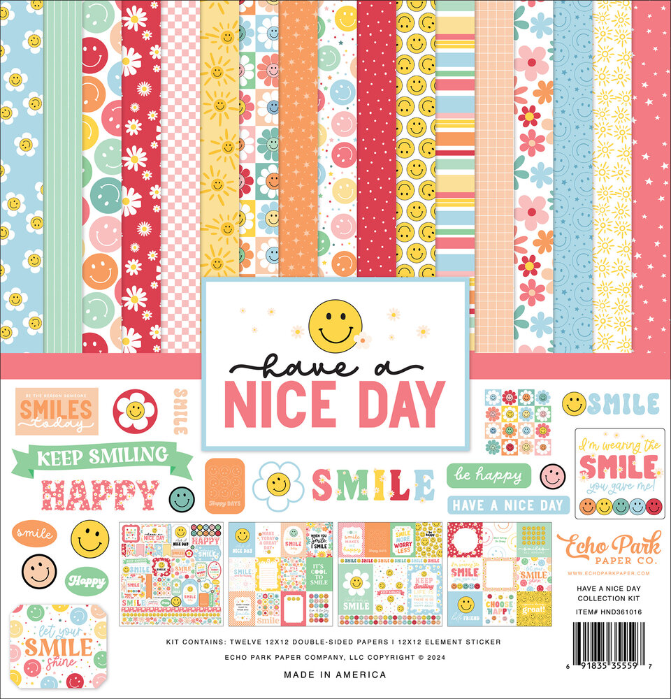Echo Park Have A Nice Day 12x12 Inch Collection Kit (HND361016) (DISCONTINUED) Echo Park Have A Nice Day 12x12 Inch Collection Kit (HND361016) (DISCONTINUED)