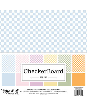 Echo Park Spring Checkerboard 12x12 Inch Collection Kit (CSP372016) (DISCONTINUED)