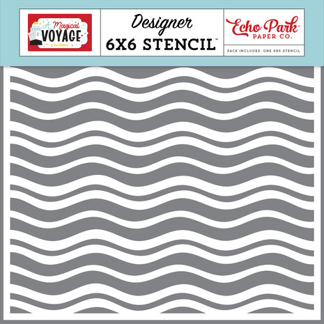 Echo Park Sea Waves Stencil (AMV359035) (DISCONTINUED) Echo Park Sea Waves Stencil (AMV359035) (DISCONTINUED)