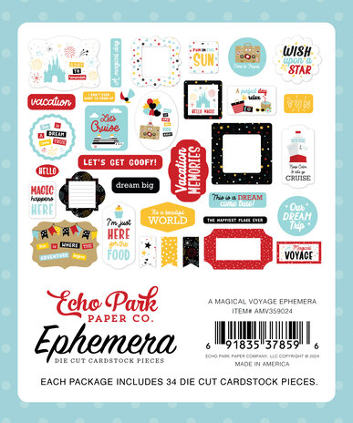Echo Park A Magical Voyage Ephemera (AMV359024) (OUTLET) Echo Park A Magical Voyage Ephemera (AMV359024) (OUTLET)