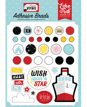 Echo Park A Magical Voyage Adhesive Brads (AMV359020) (DISCONTINUED)