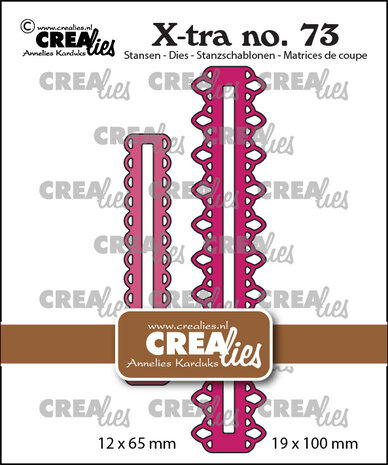 Crealies X-tra Stansen No. 73 Cadeaukaart Openingen B (CLXtra73)