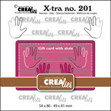 Crealies X-tra Stansen No. 201 Cadeaukaart Met Schuifsysteem B (CLXtra201)