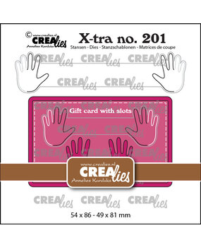 Crealies X-tra Stansen No. 201 Cadeaukaart Met Schuifsysteem B (CLXtra201)