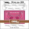 Crealies X-tra Dies No. 201 Gift Card With Slots B (CLXtra201)