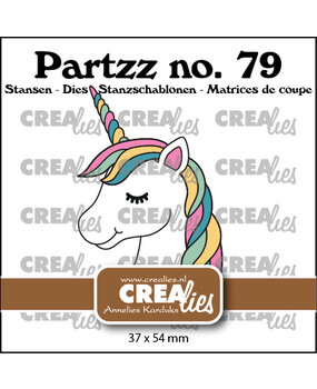 Crealies Partzz Stansen No. 79 Eenhoorn (CLPartzz79)