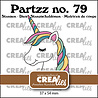 Crealies Partzz Stansen No. 79 Eenhoorn (CLPartzz79)