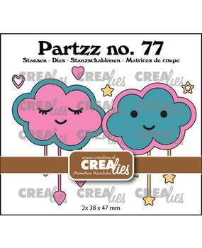 Crealies Partzz Stansen No. 77 Vrolijke Wolkjes (CLPartzz77)