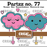 Crealies Partzz Stansen No. 77 Vrolijke Wolkjes (CLPartzz77)