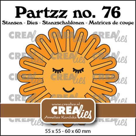 Crealies Partzz Stansen No. 76 Vrolijke Zon (CLPartzz76)