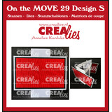 Crealies On The Move Dies No. 29 Design S Triangle Fold Card Half Squares (CLMOVE29)