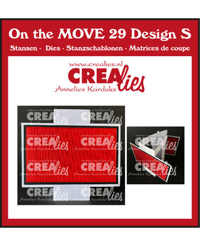 Crealies On The Move Stansen No. 29 Design S Driehoekige Kaart Met Halve Vierkanten (CLMOVE29)