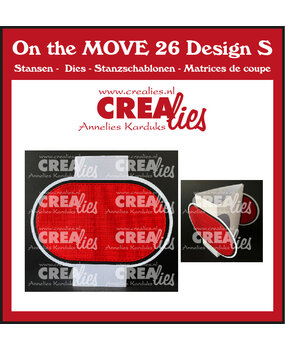 Crealies On The Move Stansen No. 26 Design S Driehoekige Kaart Met Halve Cirkels (CLMOVE26)