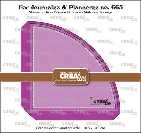Crealies For Journalzz & Plannerzz Stansen Corner Pocket Kwart Rond Large 10,5 cm + 2 Lagen (CLJP663) Crealies For Journalzz & Plannerzz Stansen Corner Pocket Kwart Rond Large 10,5 cm + 2 Lagen (CLJP663)
