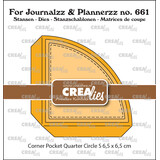 Crealies For Journalzz & Plannerzz Stansen Corner Pocket Kwart Rond Small 6,5 cm + 2 Lagen (CLJP661)