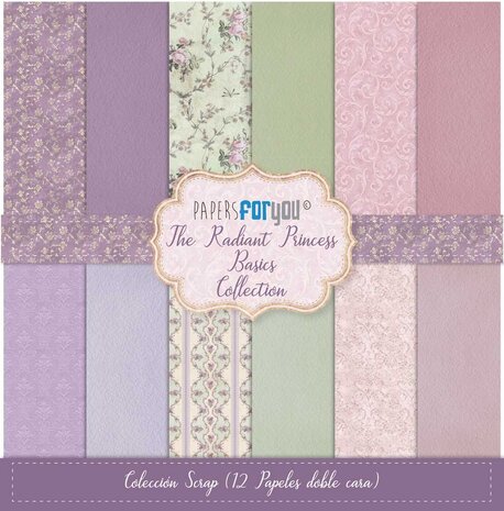 Papers For You The Radiant Princess Basics Scrap Paper Pack (12pcs) (PFY-13302) (DISCONTINUED)