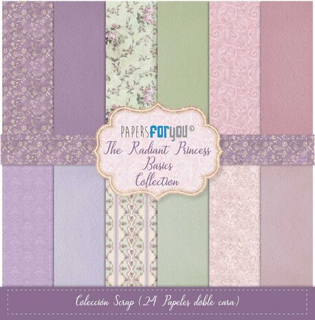 Papers For You The Radiant Princess Basics Midi Scrap Paper Pack (24pcs) (PFY-13317) (DISCONTINUED)