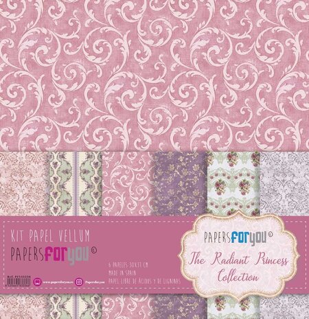 Papers For You The Radiant Princess Vellum Paper Pack (6pcs) (PFY-13336) (DISCONTINUED)