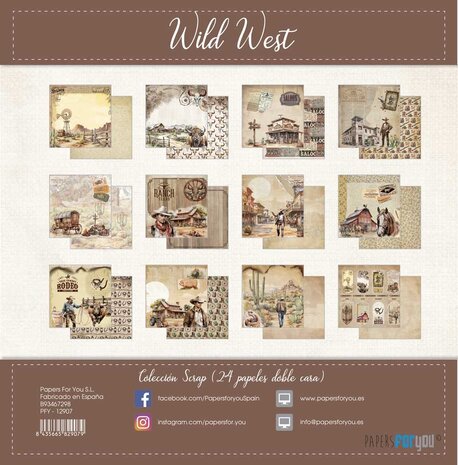 Papers For You Wild West Mini Scrap Paper Pack (24pcs) (PFY-12907) (DISCONTINUED) Papers For You Wild West Mini Scrap Paper Pack (24pcs) (PFY-12907) (DISCONTINUED)