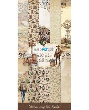 Papers For You Wild West Slim Scrap Paper Pack (10pcs) (PFY-12908) (DISCONTINUED)